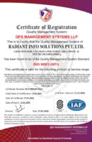 ISO 9001:2015 Radiant