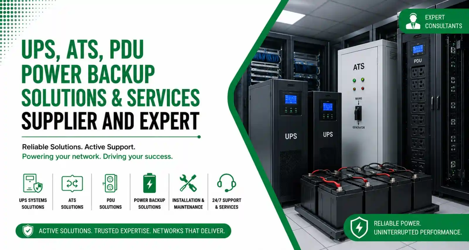 UPS ATS PDU Power Backup Solutions