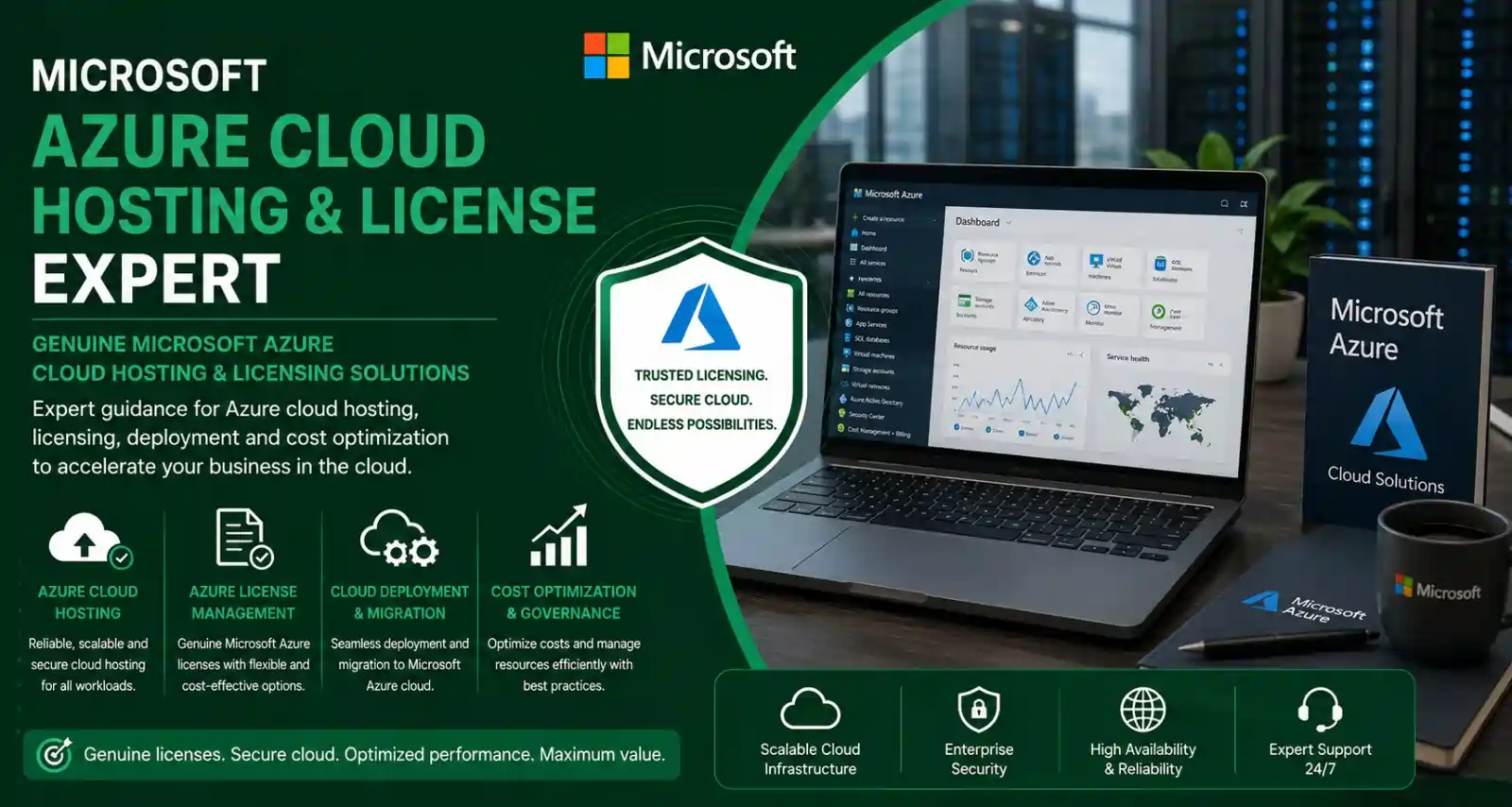 Microsoft Azure Cloud Hosting and License