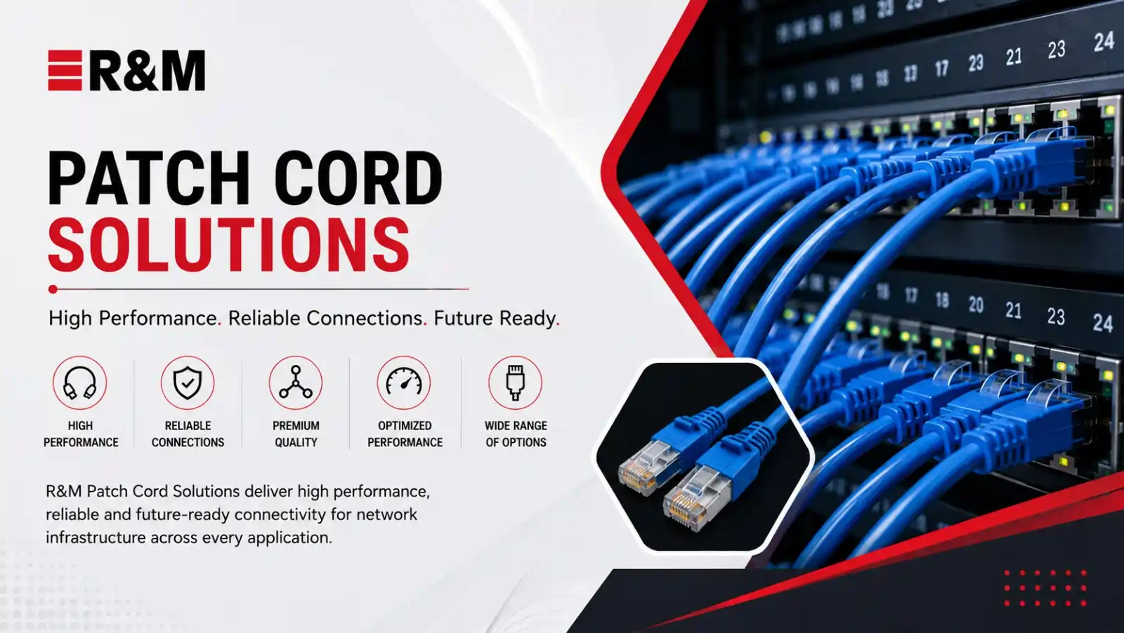 R&M-Patch-Cords-CAT6,-CAT6A,-CAT5E R&M Patch Cords CAT6, CAT6A, CAT5E