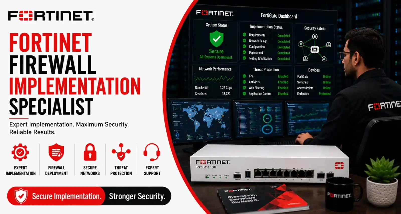 Fortinet firewall installation