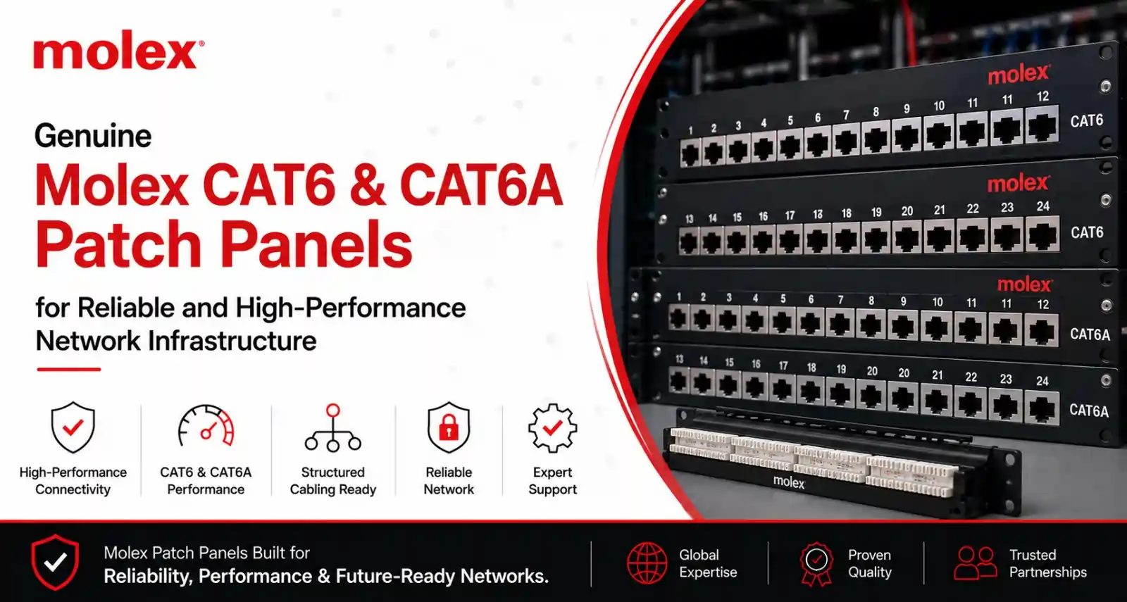 molex-network-patch-panel-loaded-&-unloaded Molex Network Patch Panel Loaded & Unloaded
