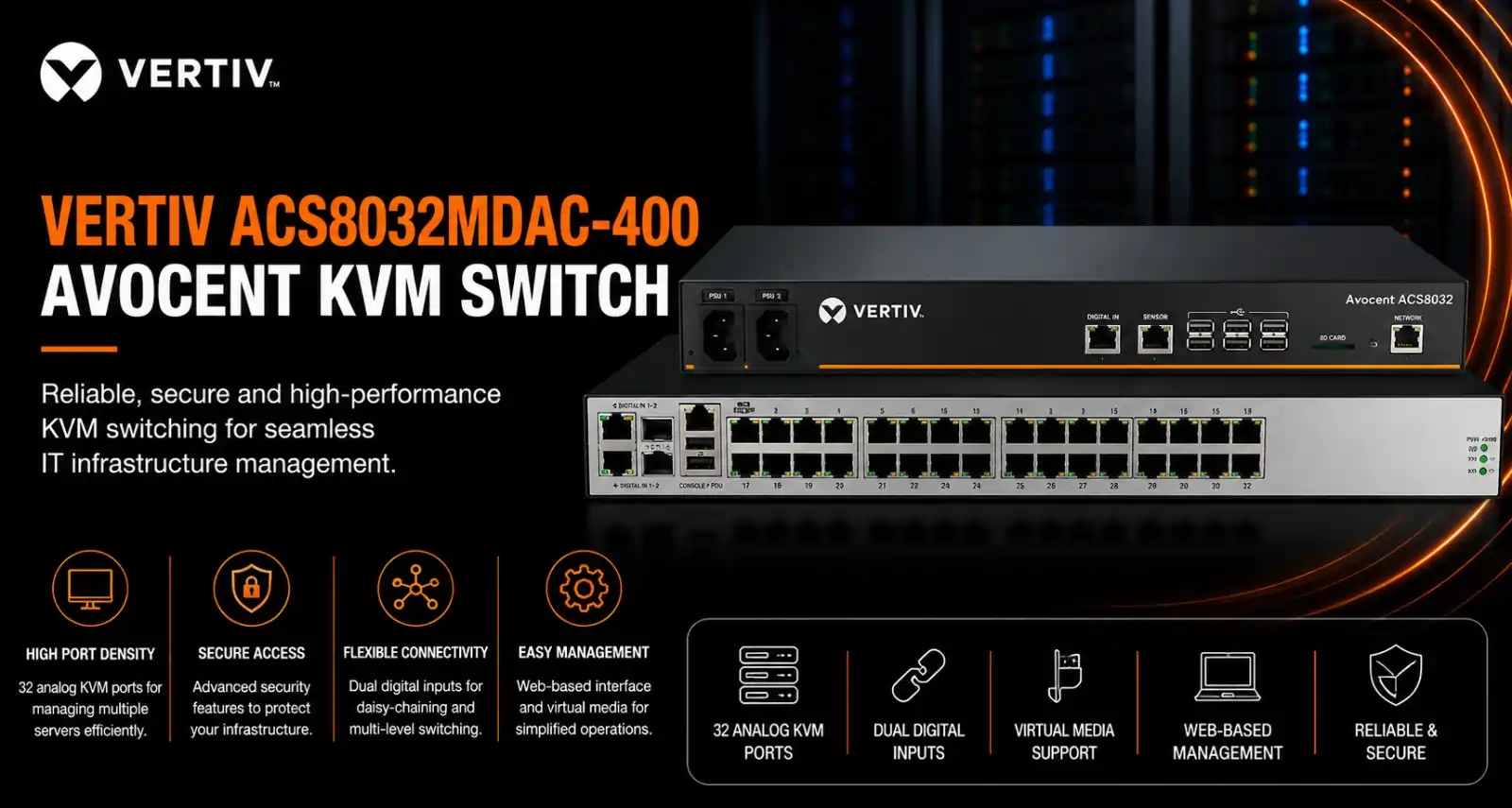 Vertiv ACS8032MDAC-400