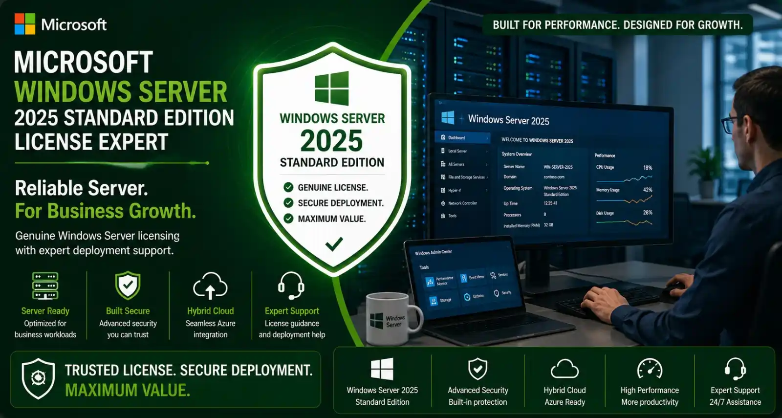 windows-server-2025-standard-license Windows Server 2025 Standard license
