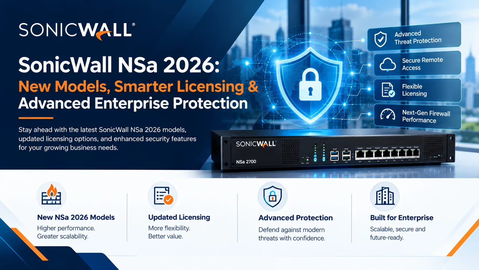 SonicWall NSa 2026: New Models, Smarter Licensing & Advanced Enterprise Protection