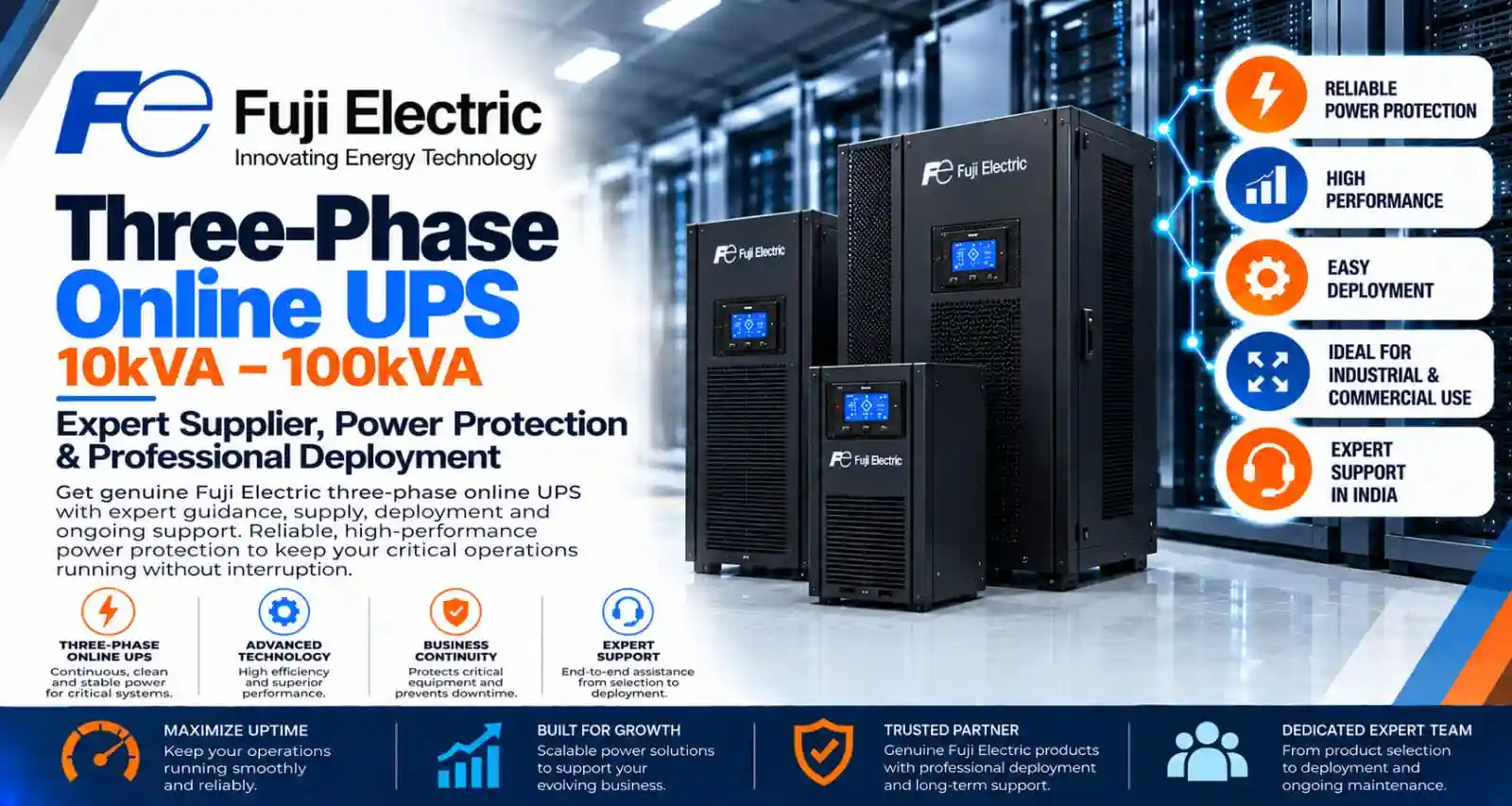 Online UPS 10kVA–100kVA