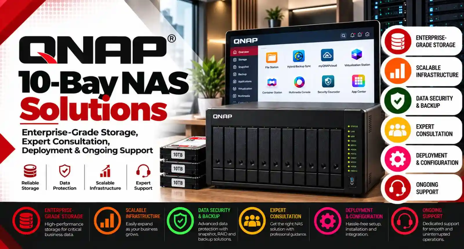 QNAP 10-Bay NAS