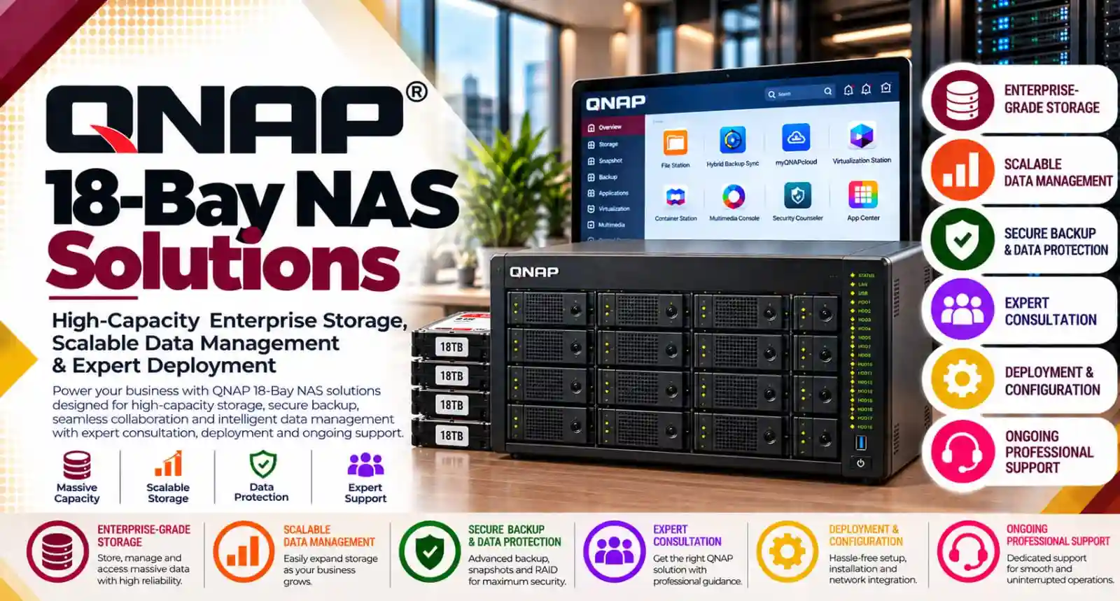 QNAP-18-Bay-and-24-Bay-NAS QNAP 18-Bay and 24-Bay NAS